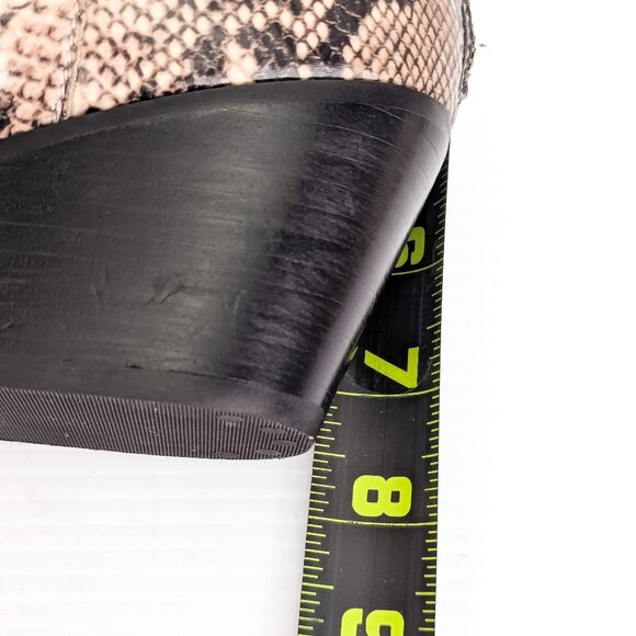 Dolce Vita Women Shanta Vegan Snake Print Pointy Toe Fashion Ankle Boots sz 7.5 - Picture 6 of 7